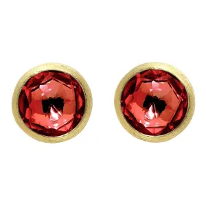Marco Bicego Jaipur 18ct Yellow Gold Garnet Stud Earrings