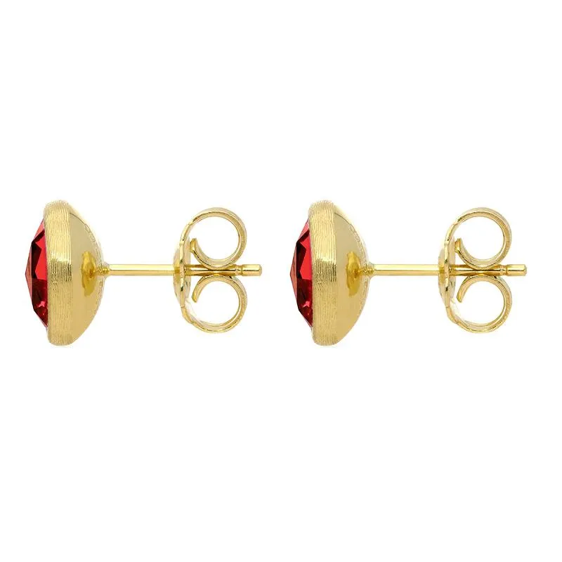 Marco Bicego Jaipur 18ct Yellow Gold Garnet Stud Earrings