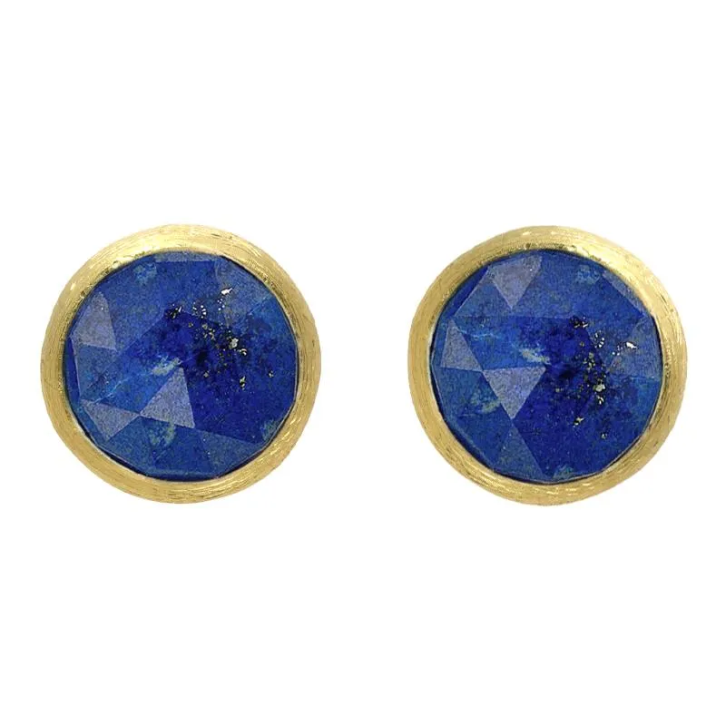 Marco Bicego Jaipur 18ct Yellow Gold Lapis Lazuli Petite Stud Earrings D