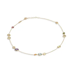 Marco Bicego Jaipur 18ct Yellow Gold Mixed Gemstone Necklace
