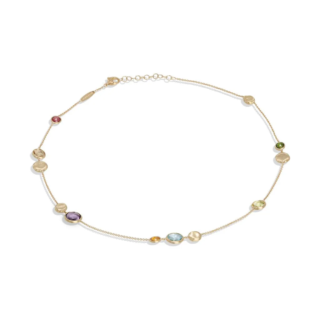 Marco Bicego Jaipur 18ct Yellow Gold Mixed Gemstone Necklace