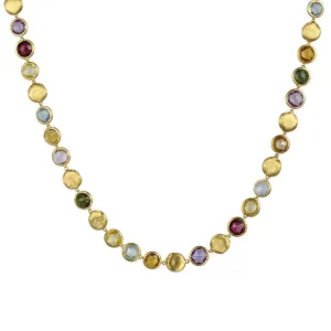Marco Bicego Jaipur 18ct Yellow Gold Mixed Multi Stone Necklace D