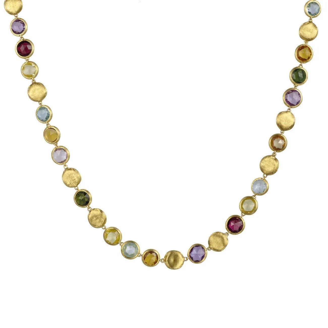 Marco Bicego Jaipur 18ct Yellow Gold Mixed Multi Stone Necklace D
