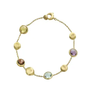 Marco Bicego Jaipur 18ct Yellow Gold Mixed Stone Bracelet D
