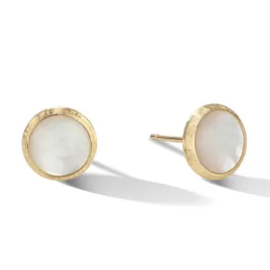 Marco Bicego Jaipur 18ct Yellow Gold Mother of Pearl Petite Stud Earrings