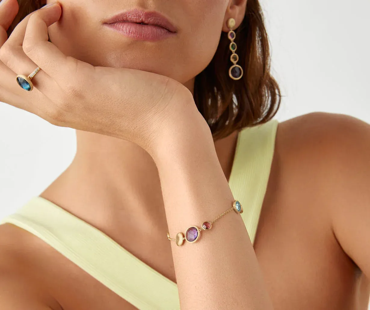 Marco Bicego Jaipur 18ct Yellow Gold Topaz Bracelet