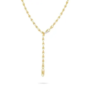 Marco Bicego Lucia 18ct Yellow Gold 0.20ct Diamond Lariat Necklace