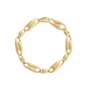 Marco Bicego Lucia 18ct Yellow Gold Large Alternating Link Bracelet D