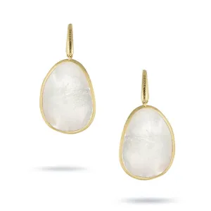 Marco Bicego Lunaria 18ct Yellow Gold White Mother of Pearl Drop Earrings