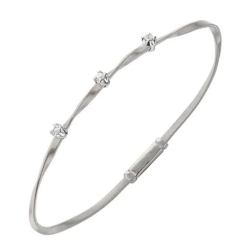 Marco Bicego Marrakech 18ct White Gold 0.15ct Diamond Bracelet