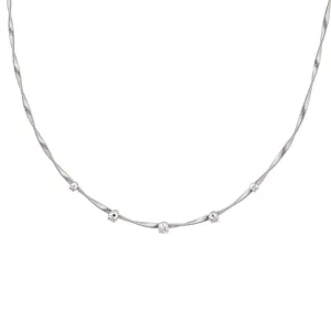 Marco Bicego Marrakech 18ct White Gold 0.25ct Diamond Necklace