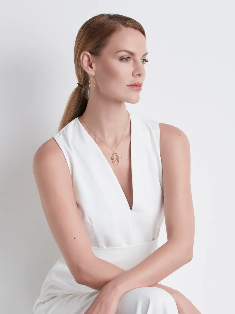 Marco Bicego Marrakech Onde 18ct Yellow Gold Diamond Pendant Necklace