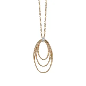 Marco Bicego Marrakech Onde 18ct Yellow Gold Diamond Pendant Necklace