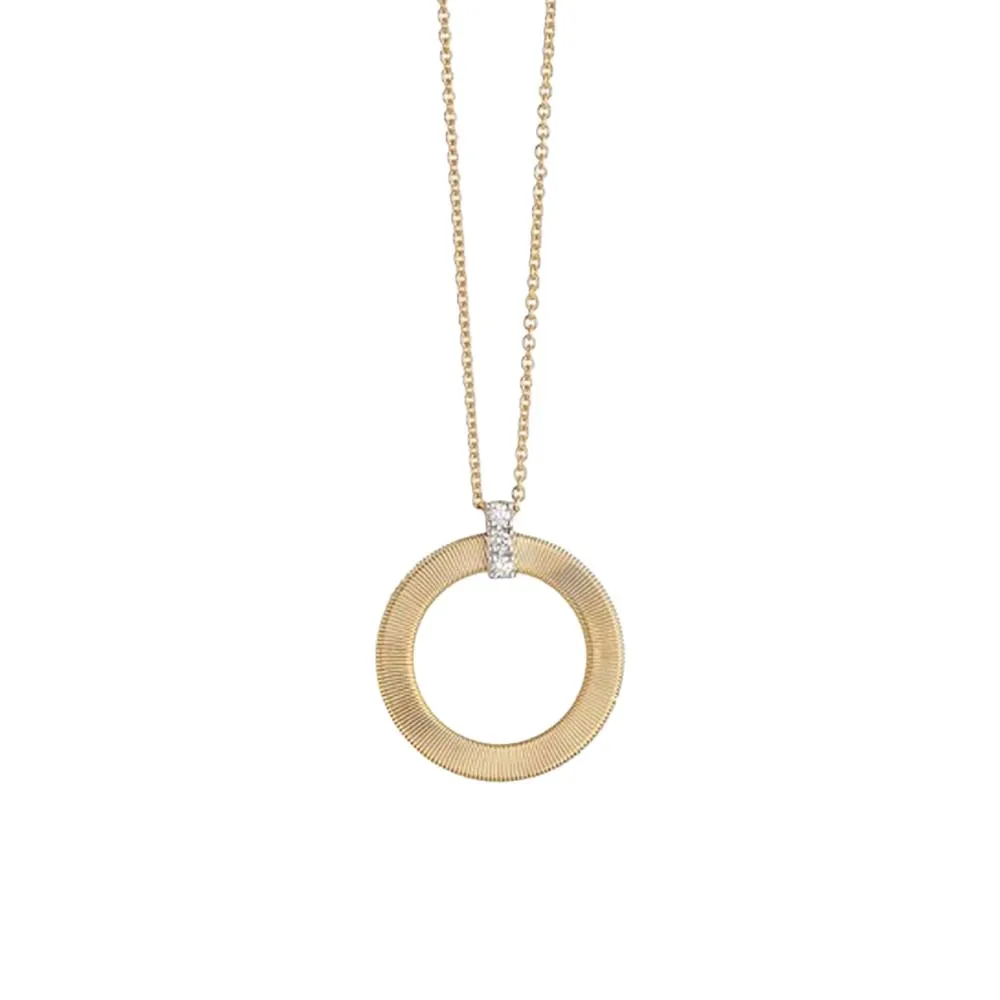 Marco Bicego Masai 18ct Yellow Gold Diamond Round Necklace