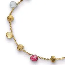 Marco Bicego Paradise 18ct Yellow Gold Mixed Stone Bracelet