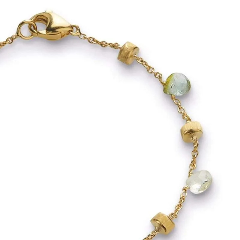 Marco Bicego Paradise 18ct Yellow Gold Mixed Stone Bracelet