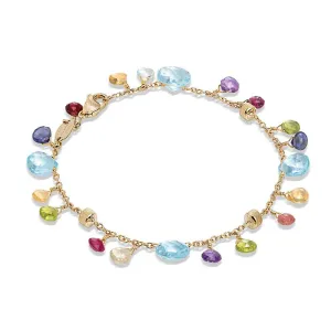 Marco Bicego Paradise 18ct Yellow Gold Multicolour Gemstone Bracelet
