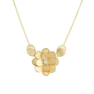 Marco Bicego Petali 18ct Yellow Gold Diamond Large Flower and Petals Necklace