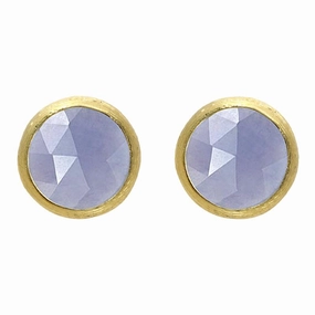 Marco Bicego Jaipur 18ct Yellow Gold Chalcedony Petite Stud Earrings