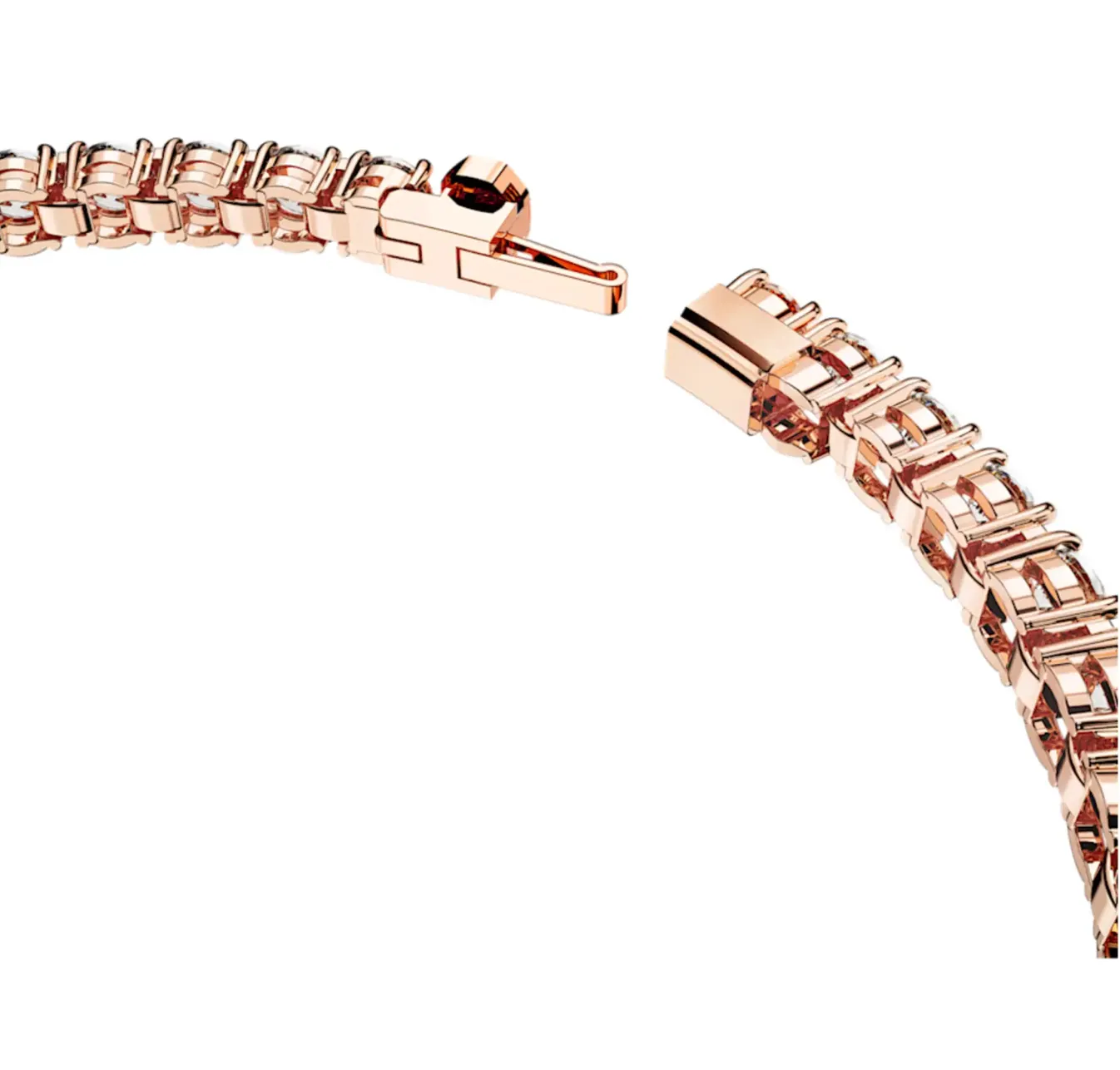 Matrix Round Cut Rosegold Tennis Bracelet