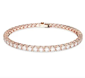 Matrix Round Cut Rosegold Tennis Bracelet