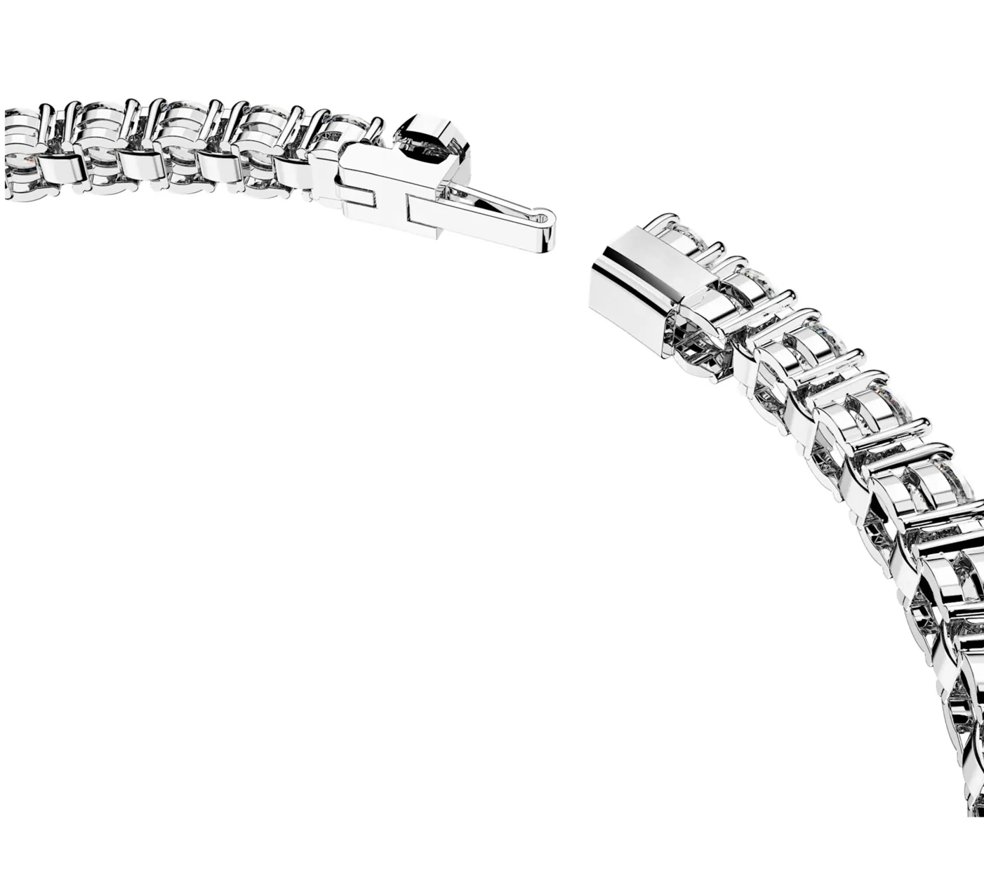 Matrix Round Cut, White Tennis Bracelet