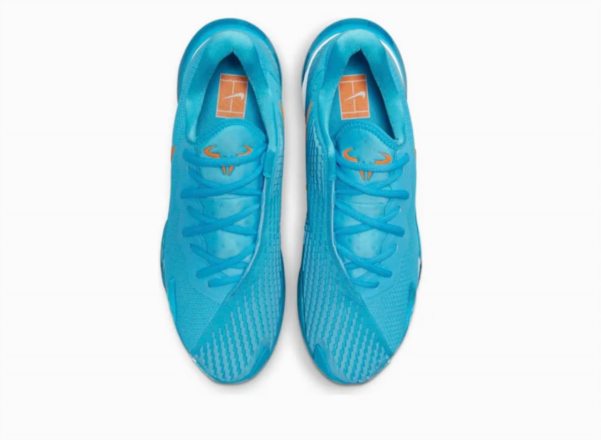 Men's Air Zoom Vapor Cage 4 Rafa Shoes In Baltic Blue/vivid Orange