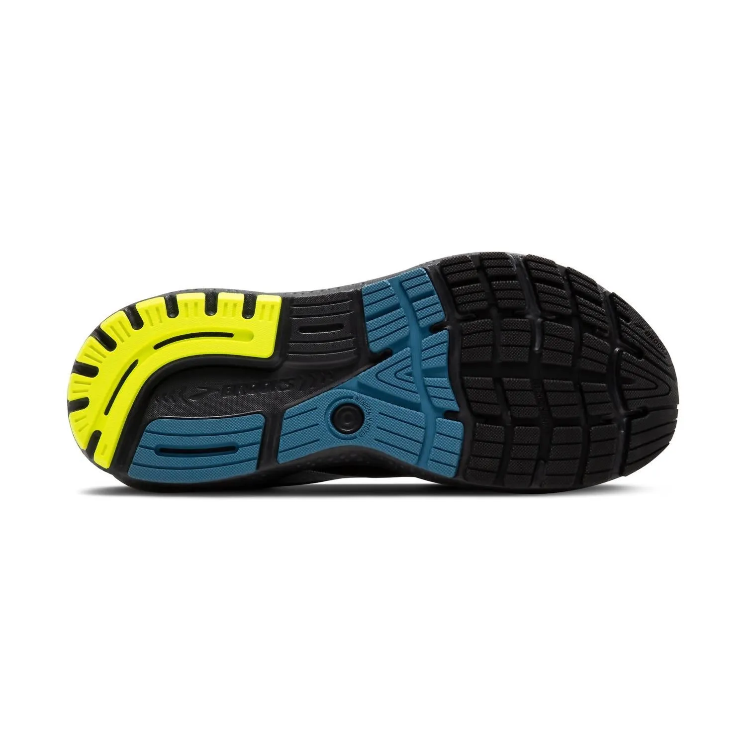 Men's Brooks Ghost 16 Shoes In Black/ebony/blue