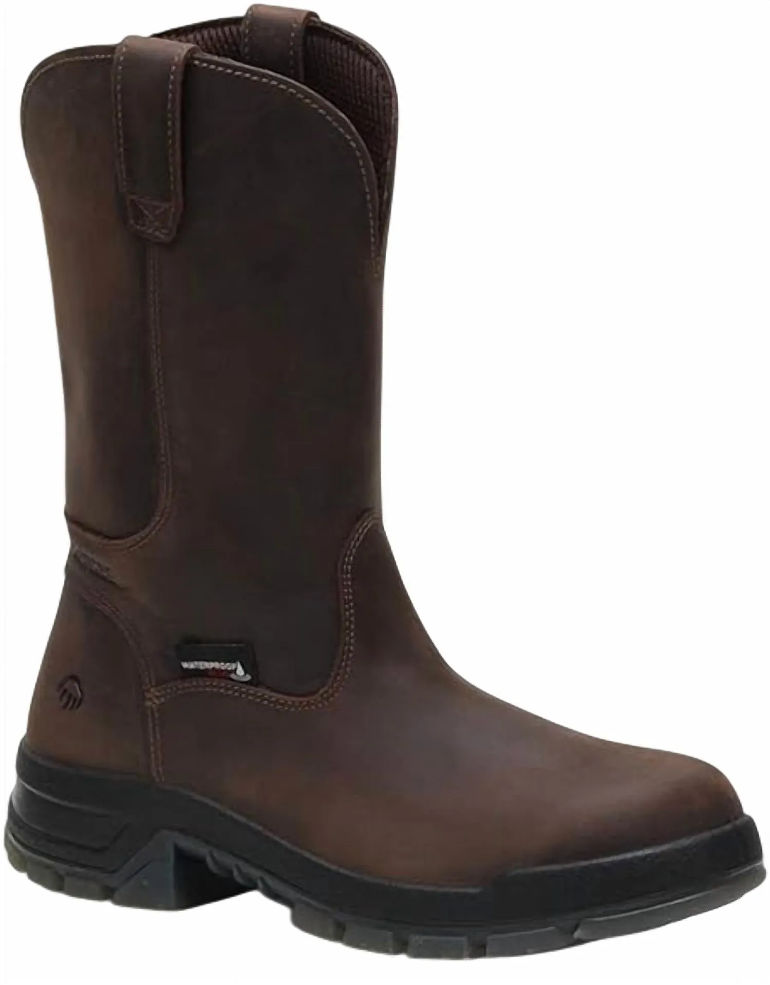 Men's Comp Toe Wellington Boot In Dark Brown