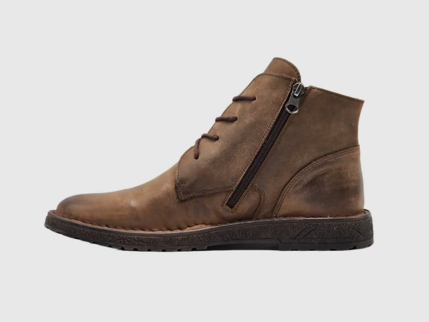 Men's Derby Boots In Brown
