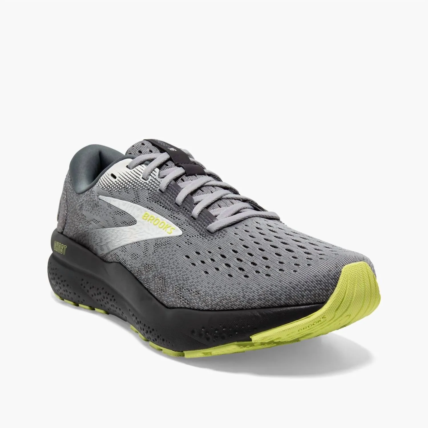 Men's Ghost 16 Running Shoes In Primer/grey/lime