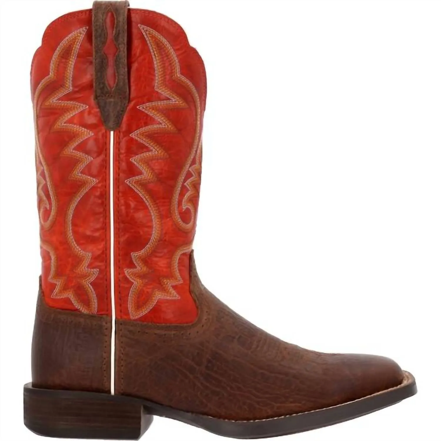 Men's Saddlebrook Western Boot In Acorn And Crimson