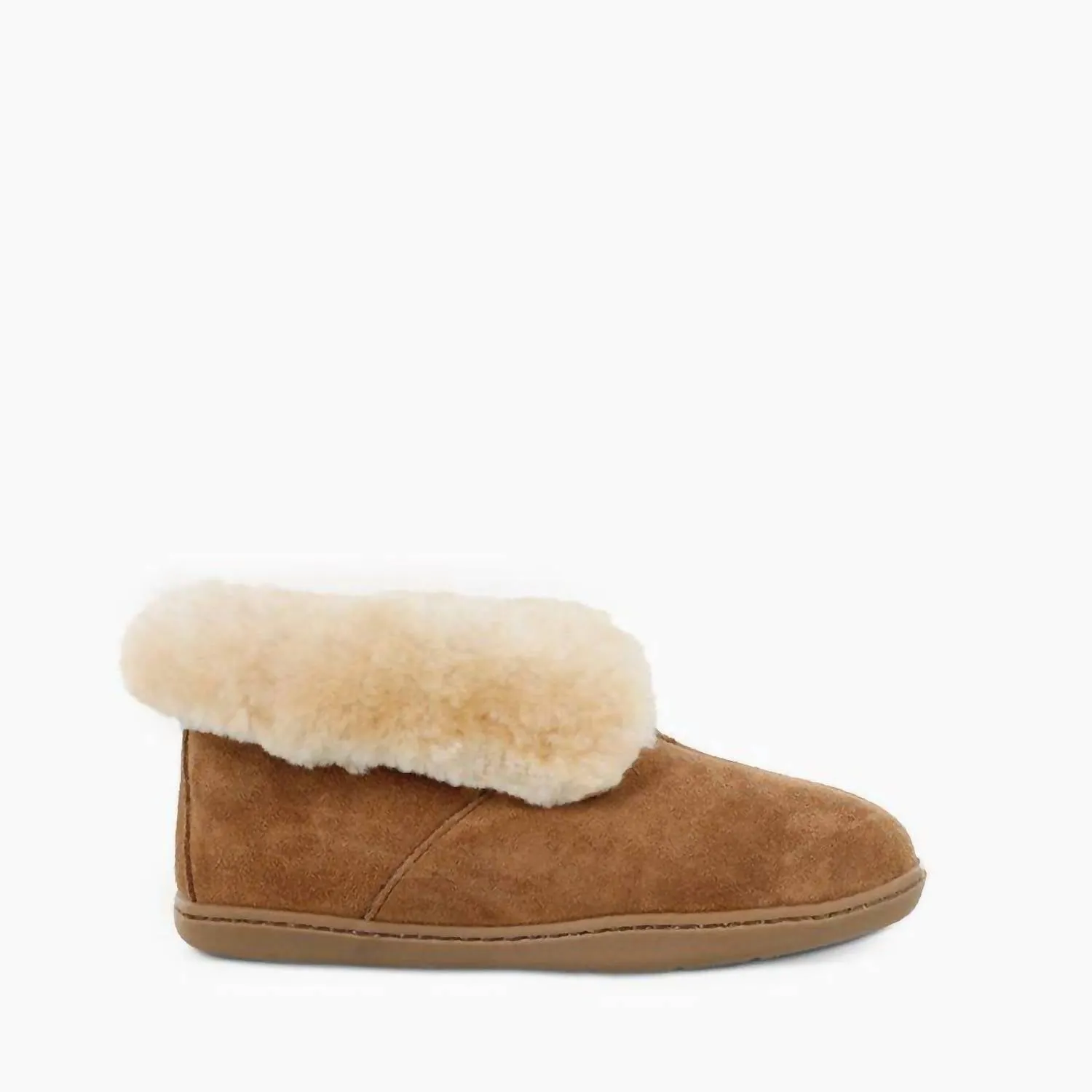 Men's Sheepskin Moccasin Ankle Boot In Tan