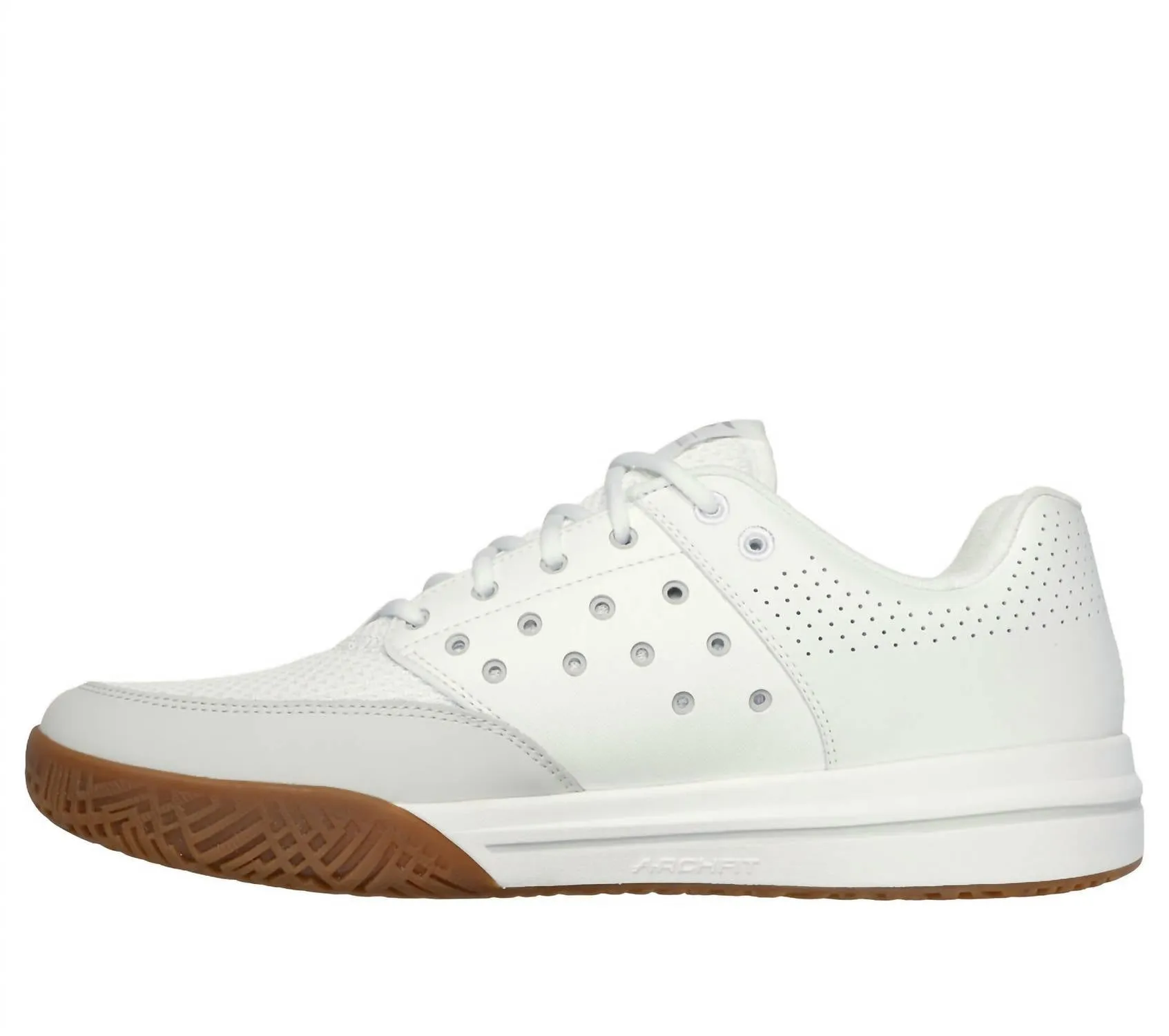 Men's Viper Court Luxe Sneaker In White/grey