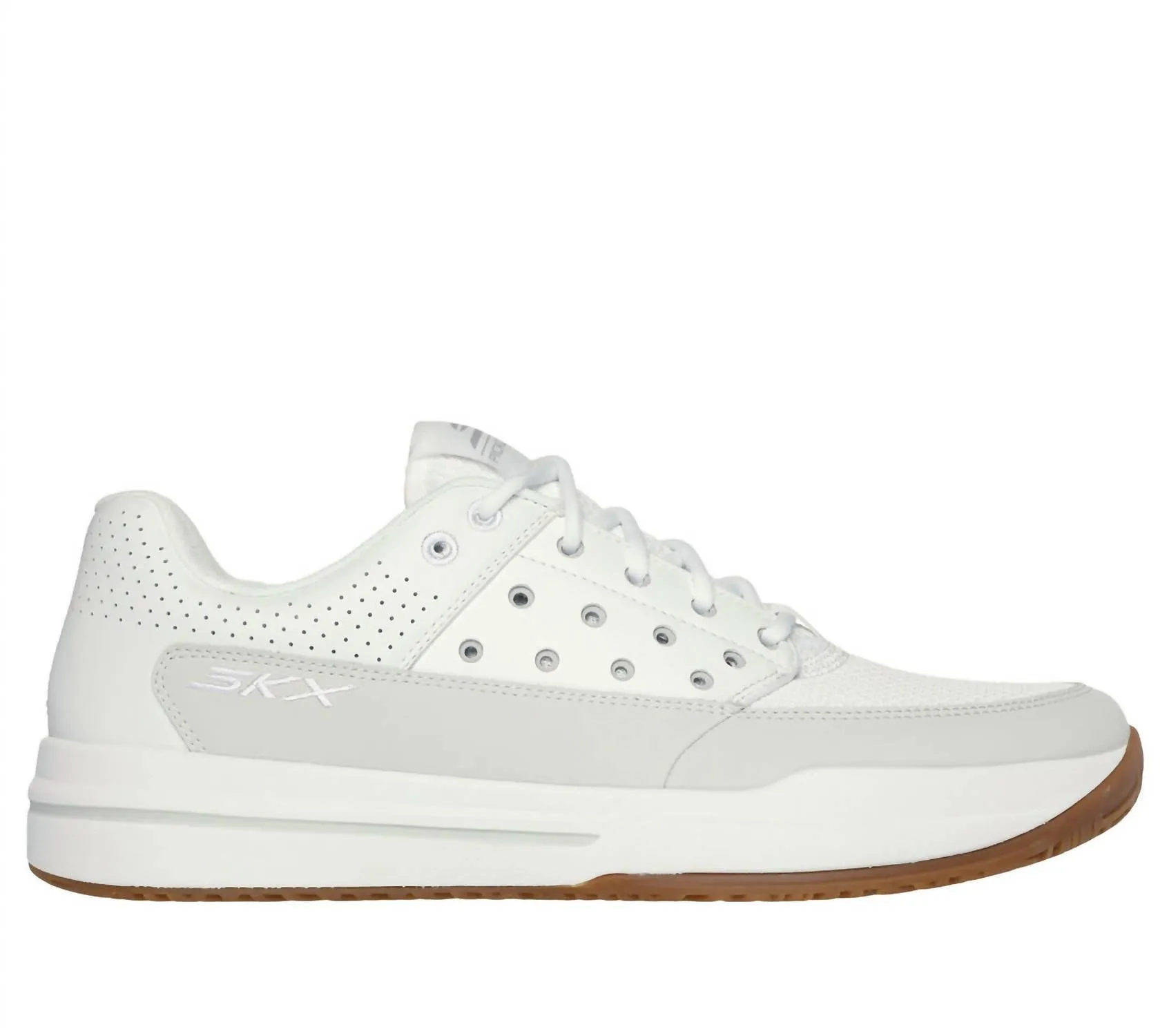 Men's Viper Court Luxe Sneaker In White/grey