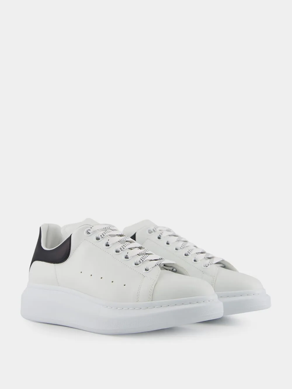 Men's White and Black Oversized Sneakers