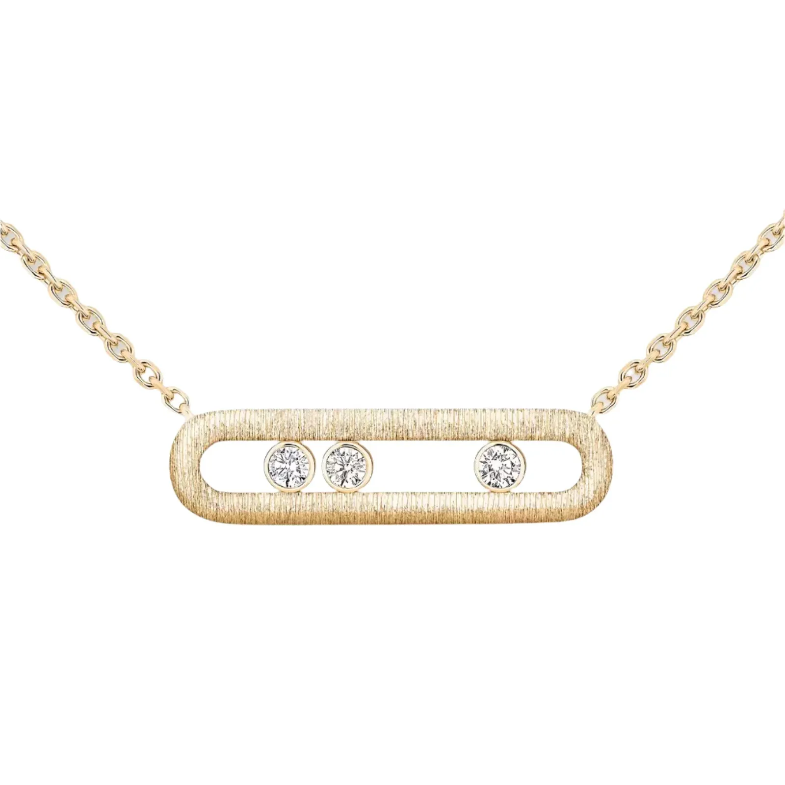 Messika Move Classique Cisel 18ct Yellow Gold 0.20ct Diamond Necklace