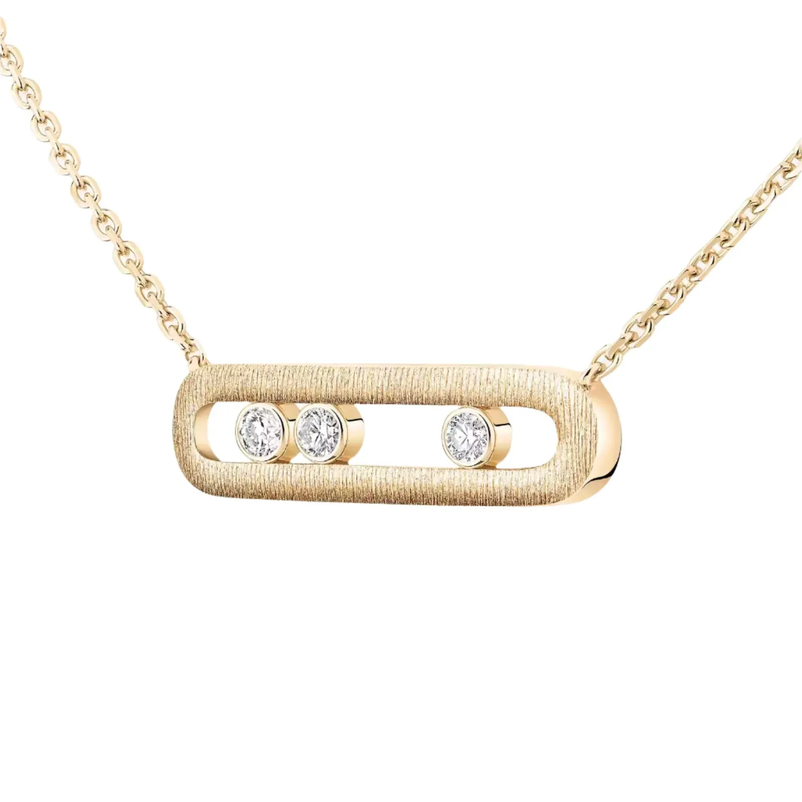 Messika Move Classique Cisel 18ct Yellow Gold 0.20ct Diamond Necklace