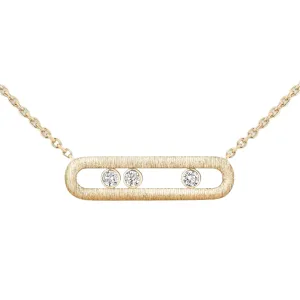 Messika Move Classique Cisel 18ct Yellow Gold 0.20ct Diamond Necklace