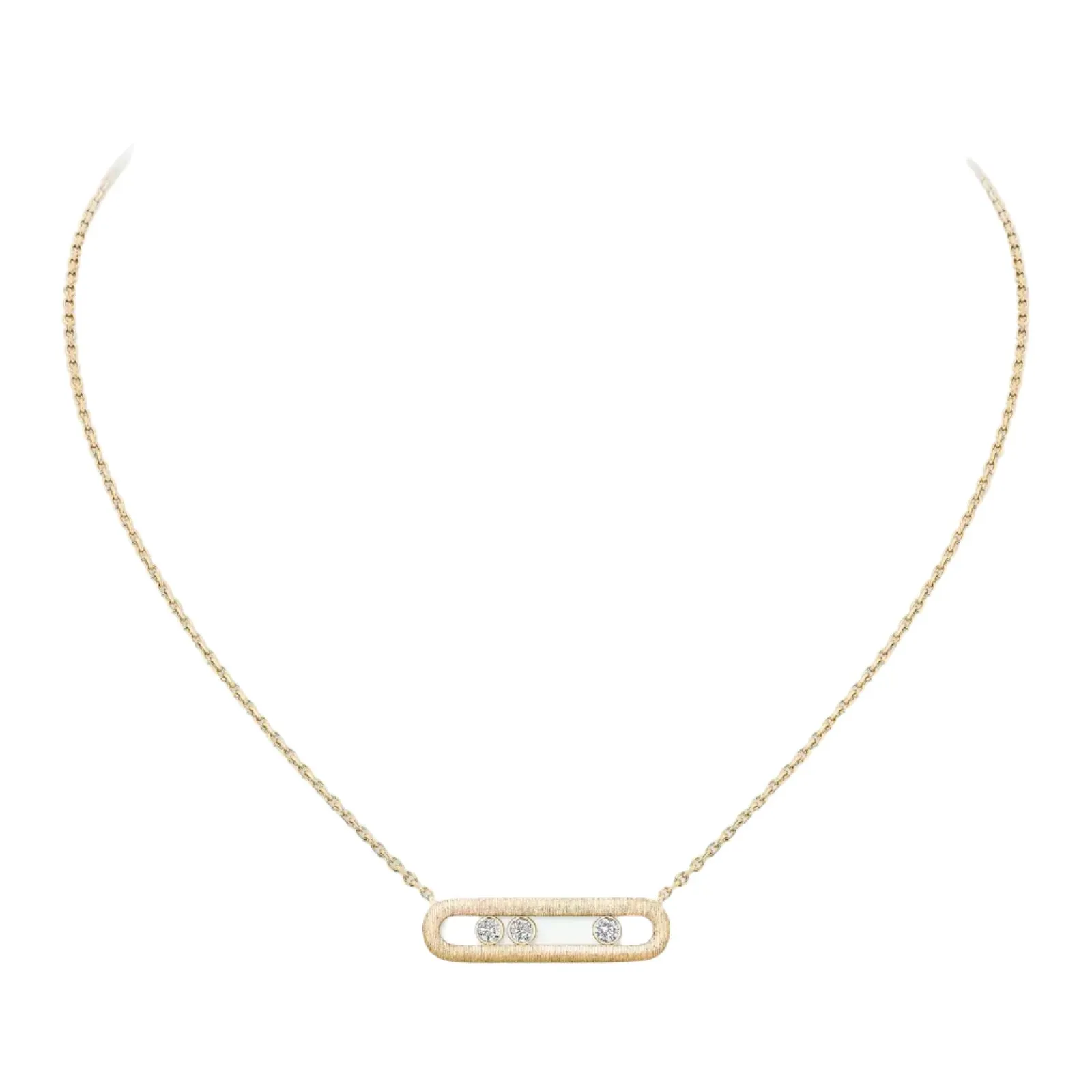 Messika Move Classique Cisel 18ct Yellow Gold 0.20ct Diamond Necklace