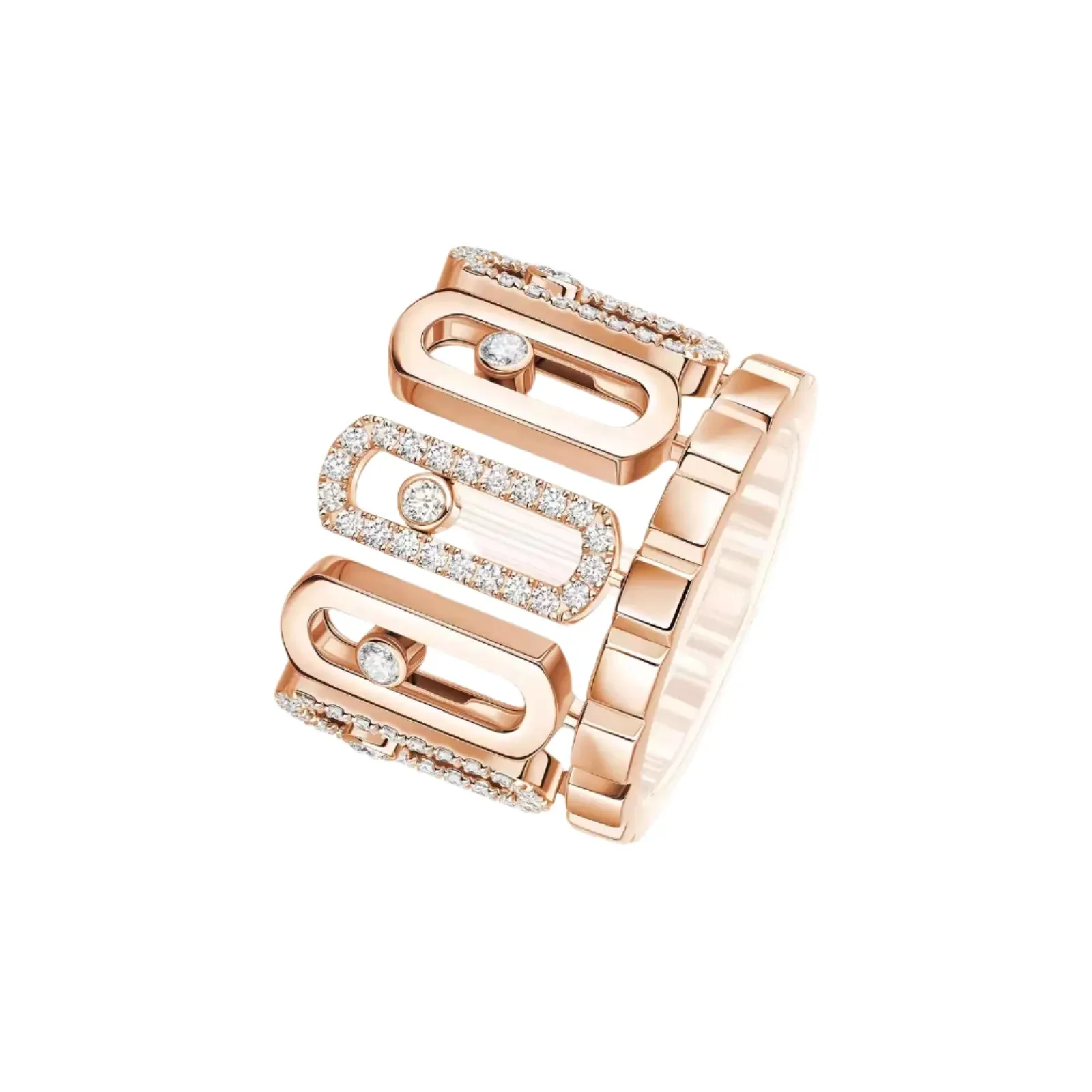 Messika Move Iconica 18ct Rose Gold 0.60ct Diamond Ring