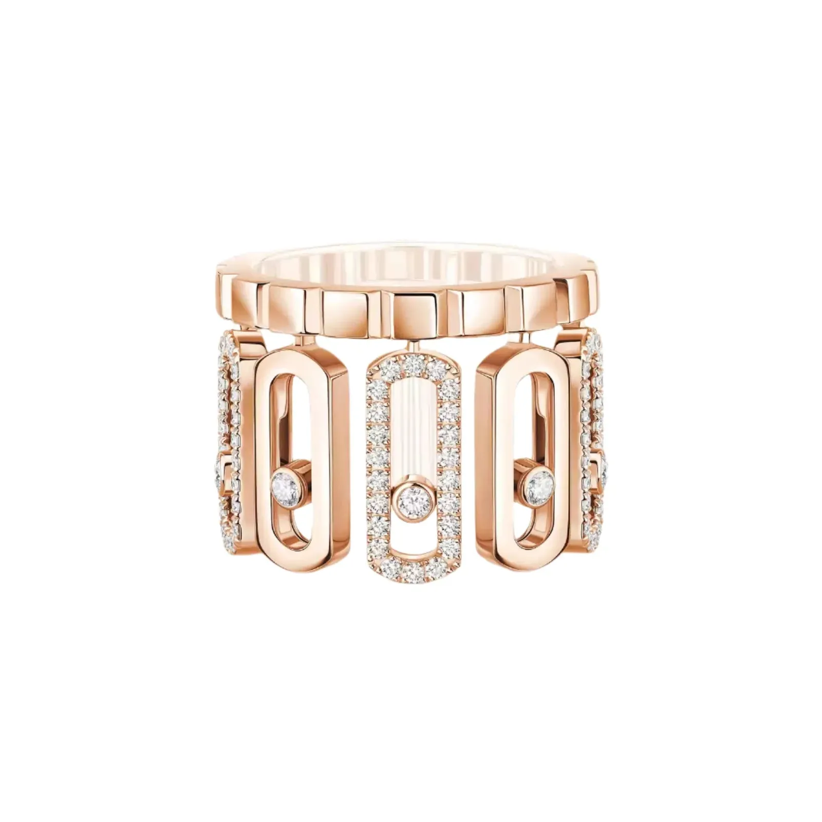 Messika Move Iconica 18ct Rose Gold 0.60ct Diamond Ring