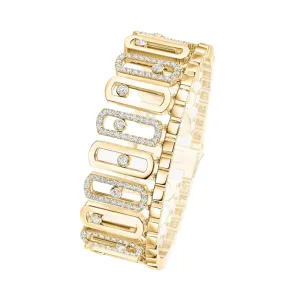 Messika Move Iconica 18ct Yellow Gold 4.30ct Diamond Bracelet