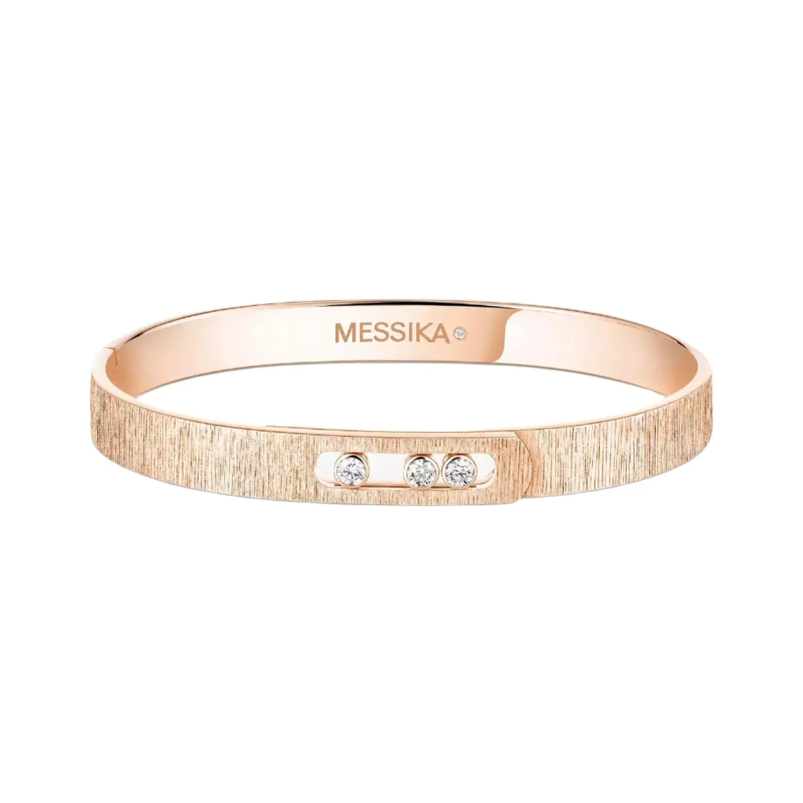 Messika Move Noa Cisel 18ct Rose Gold 0.15ct Diamond Bangle