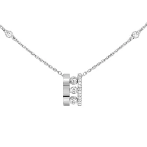 Messika Move Romane 18ct White Gold 0.32ct Diamond Necklace