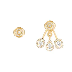 Messika My Twin 18ct Yellow Gold Diamond Trio Earrings