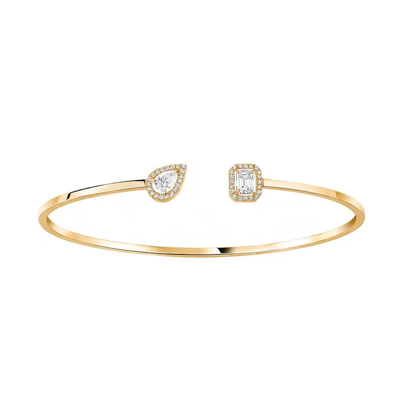 Messika My Twin Toi & Moi 18ct Yellow Gold 0.40ct Diamond Bangle