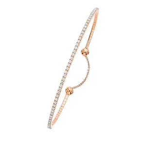 Messika Skinny Classic 18ct Rose Gold 0.80ct Diamond Bangle