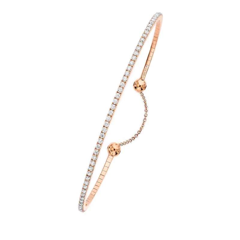 Messika Skinny Classic 18ct Rose Gold 0.80ct Diamond Bangle