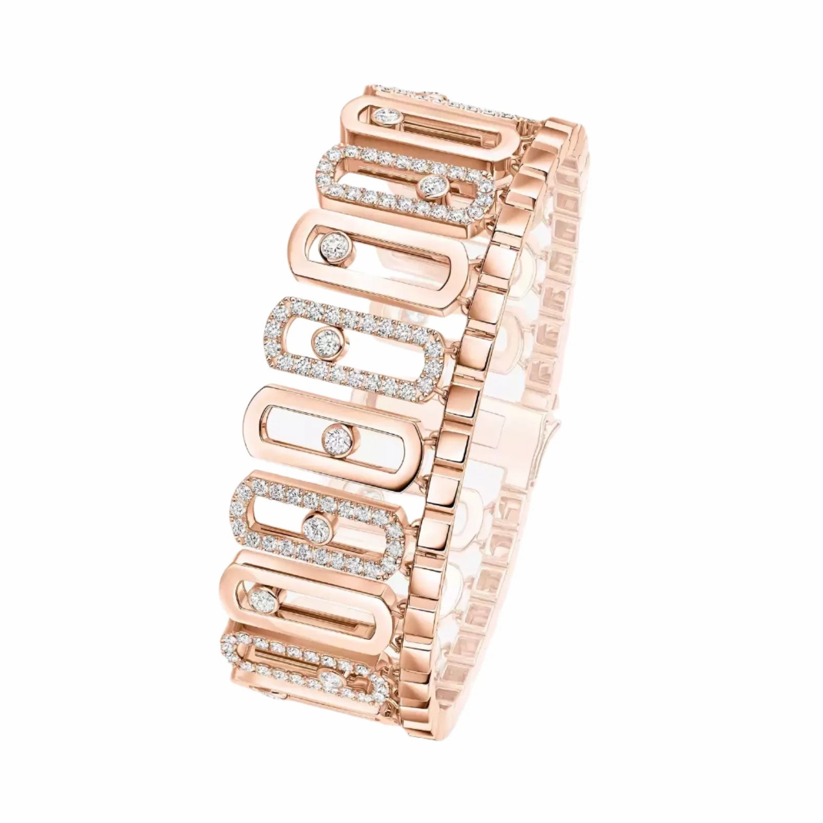 Messika Move Iconica 18ct Rose Gold 4.30ct Diamond Bracelet